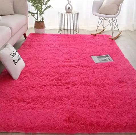 Tappeto in Pelliccia Lunga e Morbida per Soggiorno