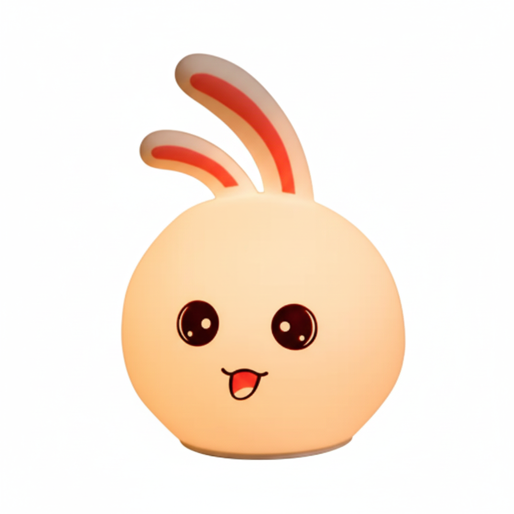 Luce Notturna a LED Ricaricabile Tramite USB a Forma di Coniglio