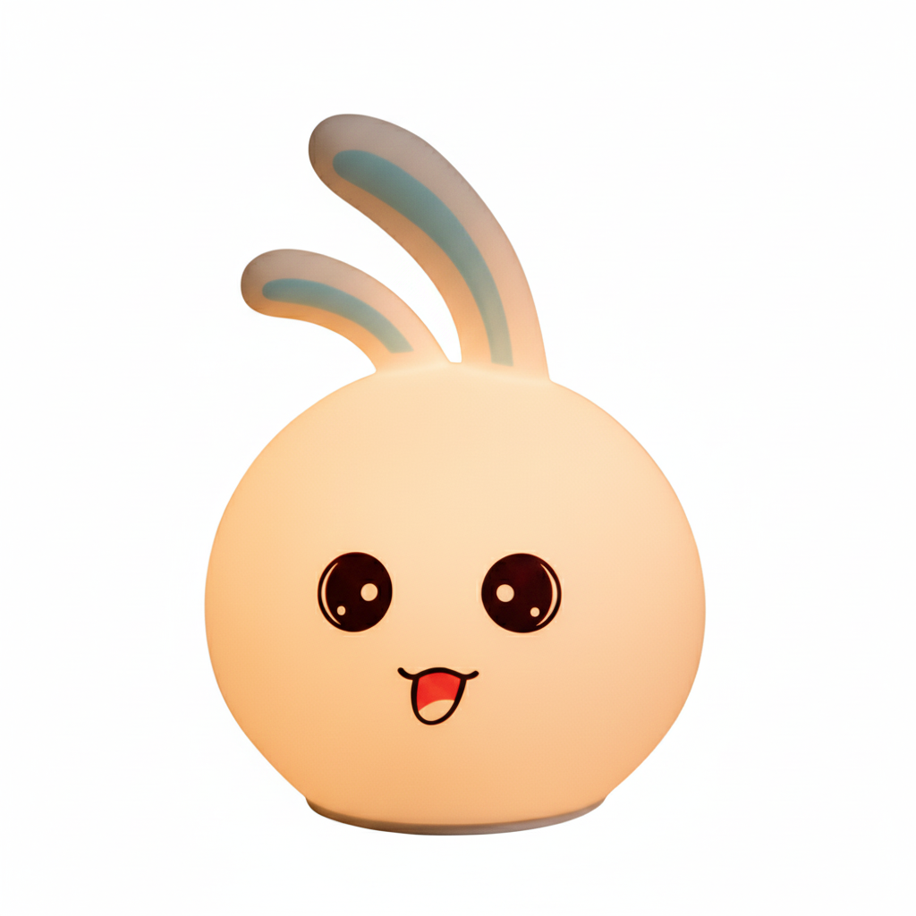 Luce Notturna a LED Ricaricabile Tramite USB a Forma di Coniglio